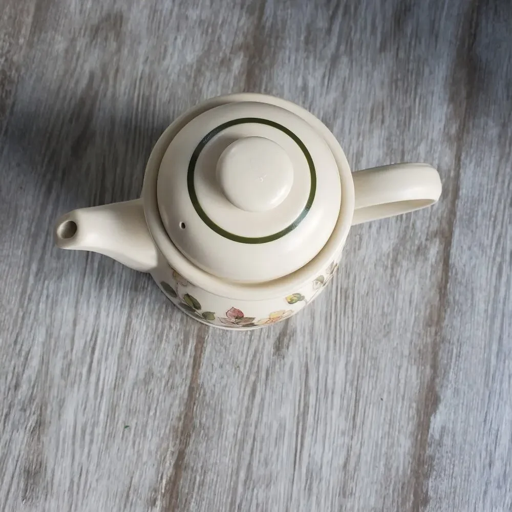 Vintage Marks & Spencer M&S Autumn Leaves 1.5pt Tea Pot Coffee Pot w Lid